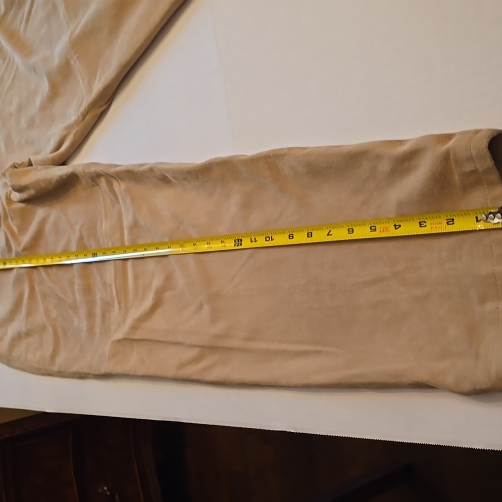 Doncaster Womens Luxury Suede In Khaki/Camel. These Pants Are Custom Fit $60 - Picture 6 of 10